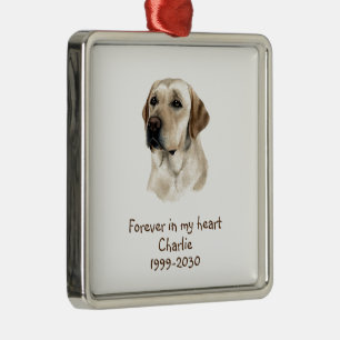 Foto-Memorial Keepake Pet Hund Ornament Aus Metall