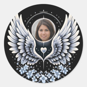 Foto Memorial Keepake Runder Aufkleber