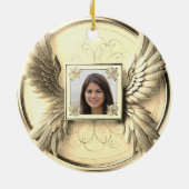 Foto-Memorial Keramik Ornament (Hinten)