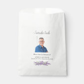 Foto Memorial Lavender Seed Beerdigung Beutel Geschenktütchen (Vorderseite)