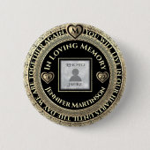 Foto Memorial Love Memory Button (Vorderseite)