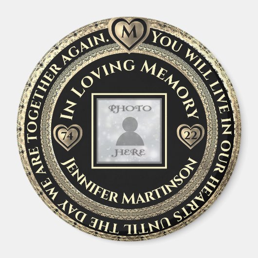 Foto Memorial Love Memory Magnet (Vorne)