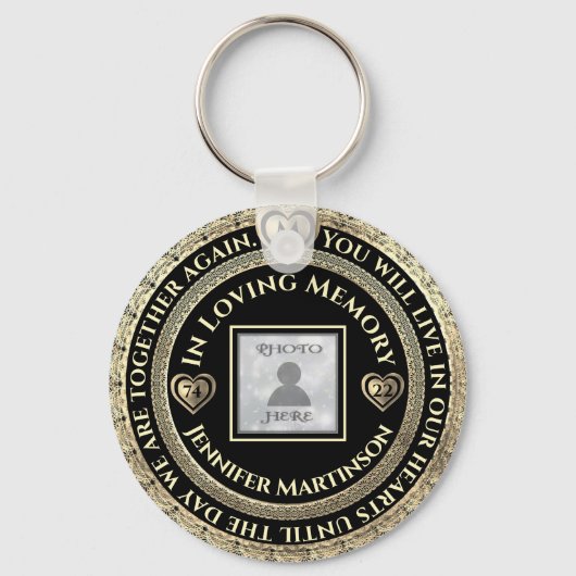 Foto Memorial Love Memory Schlüsselanhänger (Vorderseite)