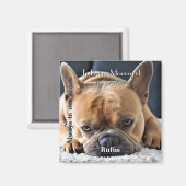 Foto Memorial Magnet mit Text - (Vorderseite/Rückseite)