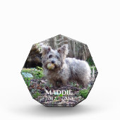 Foto-Memorial mit Name und Datum Fotoblock (Vorderseite)