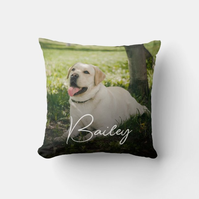 Foto-Memorial Name Pillow Kissen (Vorderseite)