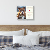 Foto-Memorial Pet Loss Zitat Personalisiert Leinwanddruck (Insitu (Schlafzimmer))