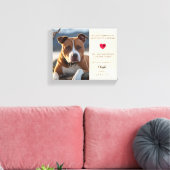 Foto-Memorial Pet Loss Zitat Personalisiert Leinwanddruck (Insitu (Wohnzimmer))