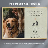 Foto-Memorial Pet Loss Zitat Personalisiert Poster