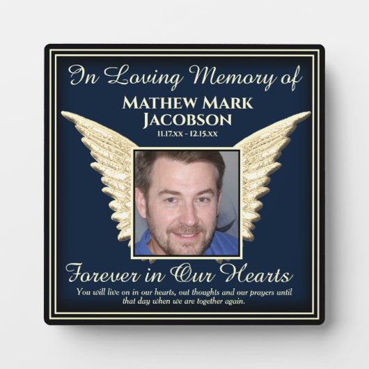 Foto Memorial Plaque Fotoplatte (Vorderseite)