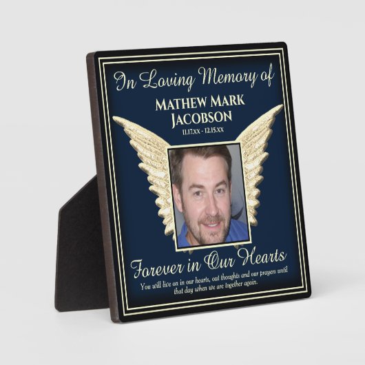 Foto Memorial Plaque Fotoplatte (Vorderseite)