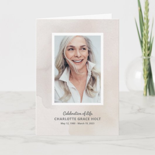 Foto-Memorial Programm (Vorderseite)