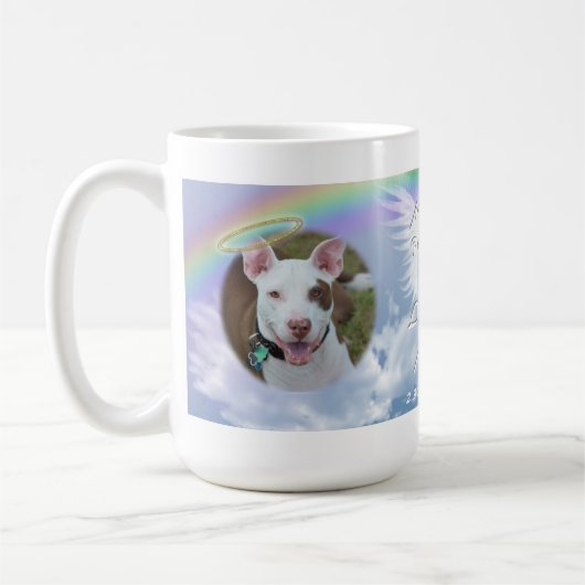Foto Memorial Rainbow Angel Wings and Halo Kaffeetasse (Links)