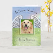 Foto Memorial Rainbow Bridge Gedicht Card Karte (Gelbe Blume)