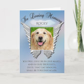 Foto Memorial Rainbow Bridge Gedicht Card Karte (Vorderseite)