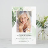 FOTO-Memorial-Service-Programm "Grüne Umgebung" (Stehend Vorderseite)