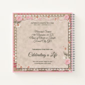 Foto Memorial Service Rose Angel Gems Gästebuch Notizblock (Rückseite)