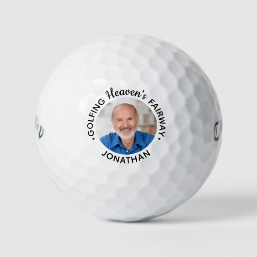 Foto-Memorial zum Golfing Heaven's Fairway Keepake Golfball (Vorderseite)
