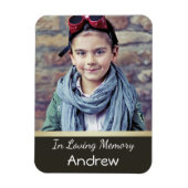 Foto Memoriam Magnet für Junge oder Mann (Vertikal)