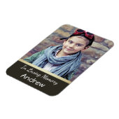 Foto Memoriam Magnet für Junge oder Mann (Linke Seite)