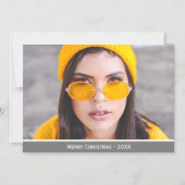 Foto Merry Christmas Custom Magnetic Card hinzufüg Magneteinladung (Vorderseite)