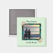 Foto Merry Christmas Magnet (Vorderseite/Rückseite)