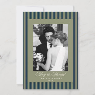 Foto 'Merry & Married' (Fröhlich & Verheiratet) Feiertagskarte