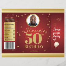 Foto Milestone Geburtstag Chip Bag Wrappers