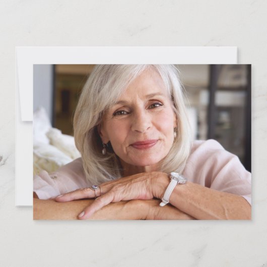 Foto Minimalistisch Bereavement Beerdigung Dankeskarte (Rückseite)