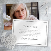 Foto Minimalistisch Bereavement Beerdigung Dankeskarte