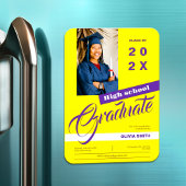 Foto Minimalistisch Moderner High School Abschluss Magnet