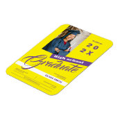 Foto Minimalistisch Moderner High School Abschluss Magnet (Linke Seite)