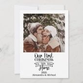 Foto Minimalistisch Neuvermählte Weihnachten (Vorderseite)