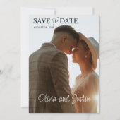Foto Minimalistisch Save the Date Einladung (Vorderseite)