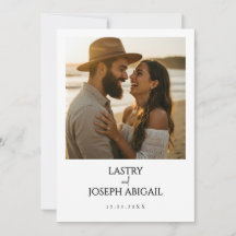 Foto Minimalistisch Save the Date Einladung