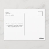 Foto Minimalistisch Save the Date Postkarte (Rückseite)