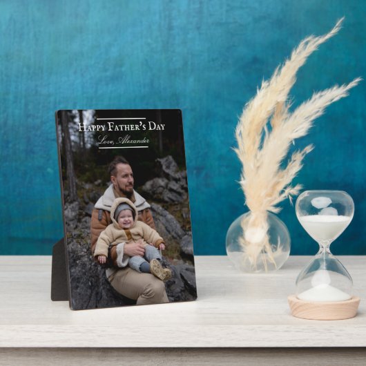 Foto Minimalistisch Vatertag | weiß Fotoplatte (Seite)