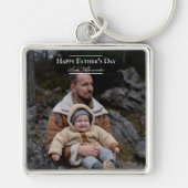 Foto Minimalistisch Vatertag | weiß Schlüsselanhänger (Vorne)