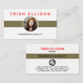 Foto Minimalistische benutzerdefinierte Vorlagenka Begleitkarte (Vorne/Hinten)