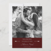 Foto Minimalistische Pfeile | Rot Save The Date (Vorderseite)