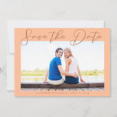 Foto Minimalistische Verlobung Save The Date (Vorderseite)