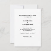 Foto "Minimalistische Zieladresse" Hochzeit speich Save The Date (Rückseite)