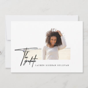 Foto Minimalistischer Abschluss Einladung