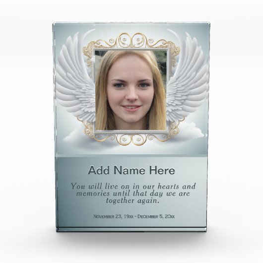 Foto mit Angel Wings Frame (Vorderseite)