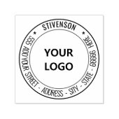 Foto mit benutzerdefiniertem Logo: Runde selbstfar Permastempel (Design)