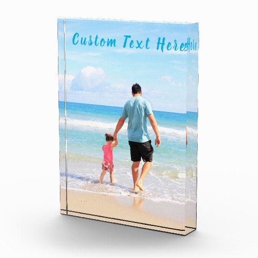 Foto mit benutzerdefiniertem Text personalisiert (Rechts)