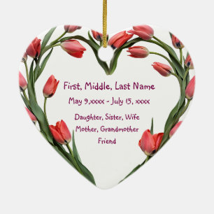 Foto mit benutzerdefinierten Datumsnamen Wasserfar Keramik Ornament