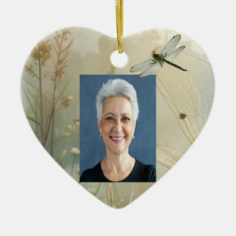 Foto mit benutzerdefinierten Datumsnamen Wasserfar Keramik Ornament