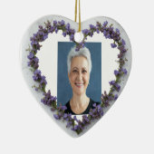 Foto mit benutzerdefinierten Datumsnamen Wasserfar Keramik Ornament (Rechts)