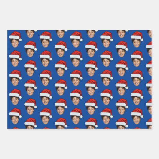 Foto mit benutzerdefinierter Gesichtshälfte - Wied Geschenkpapier Set (Vorderseite 2)